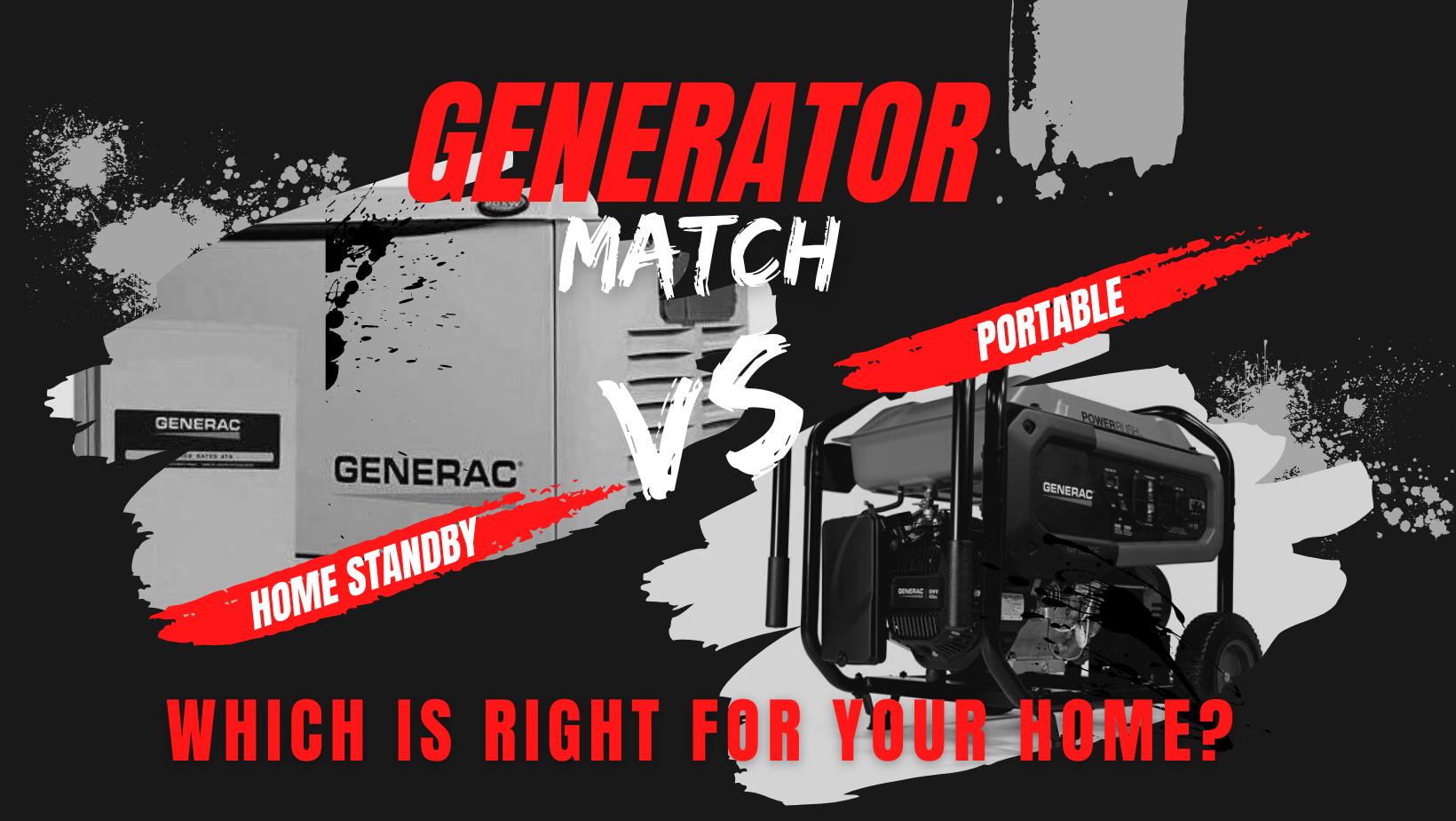 Standby Generators vs. Portable Generators - What's best for you?!