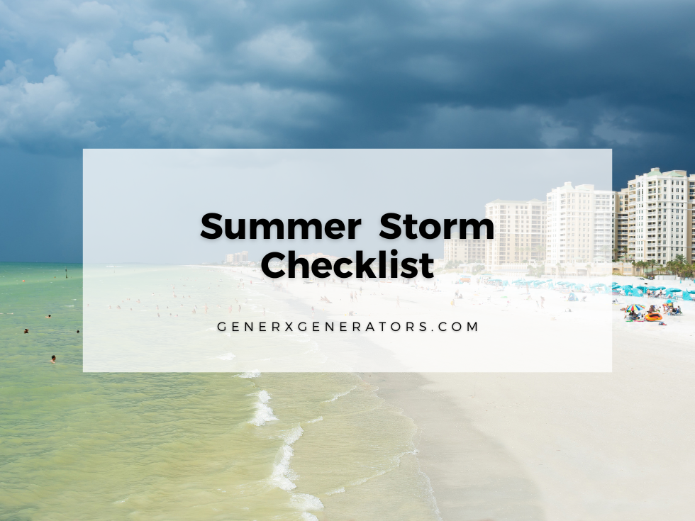 Summer Storm Checklist