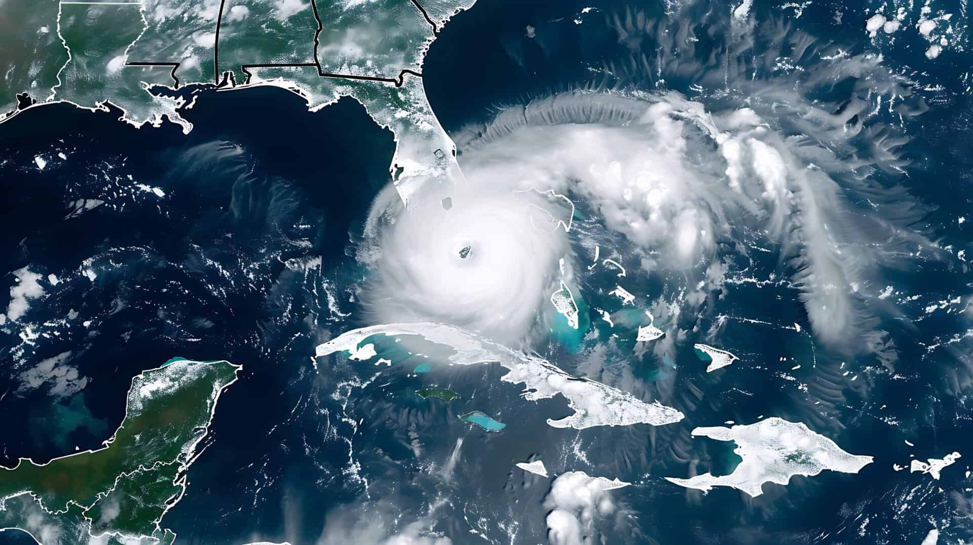 Hurricane Milton over Florida