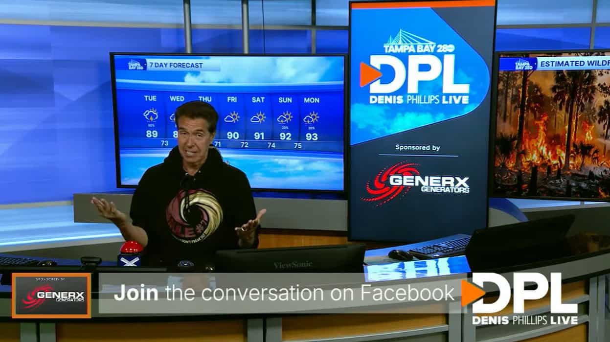 GenerX Generators sponsors Denis Phillips Live on Tampa Bay 28